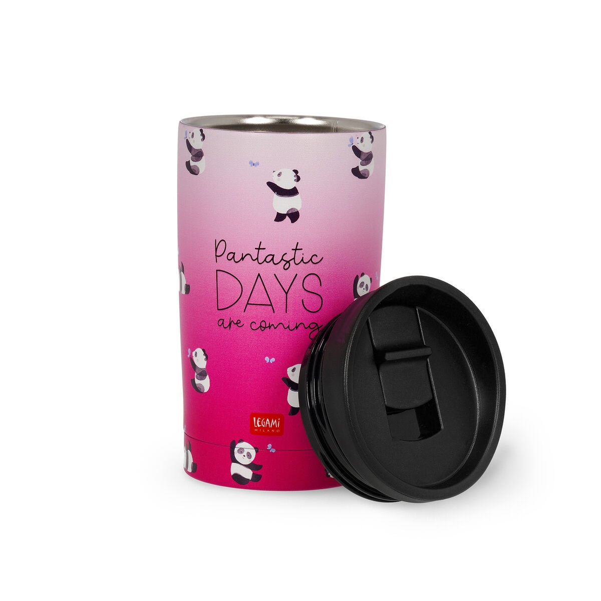 Legami - Vaso térmico de 275 ml - Panda - Frío y caliente