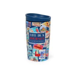 Legami - Vaso térmico de 275 ml - Pegatinas de viaje - Frío y caliente