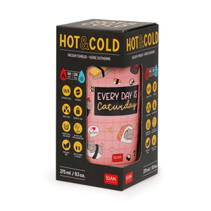 Legami - Vaso térmico de 275 ml - Gato sushi - Frío y caliente