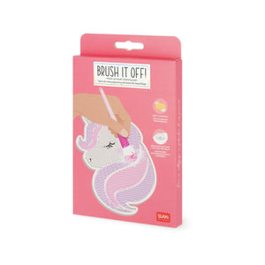 Legami - Alfombrilla limpiadora de brochas de maquillaje Unicornio - ¡Brush it Off!
