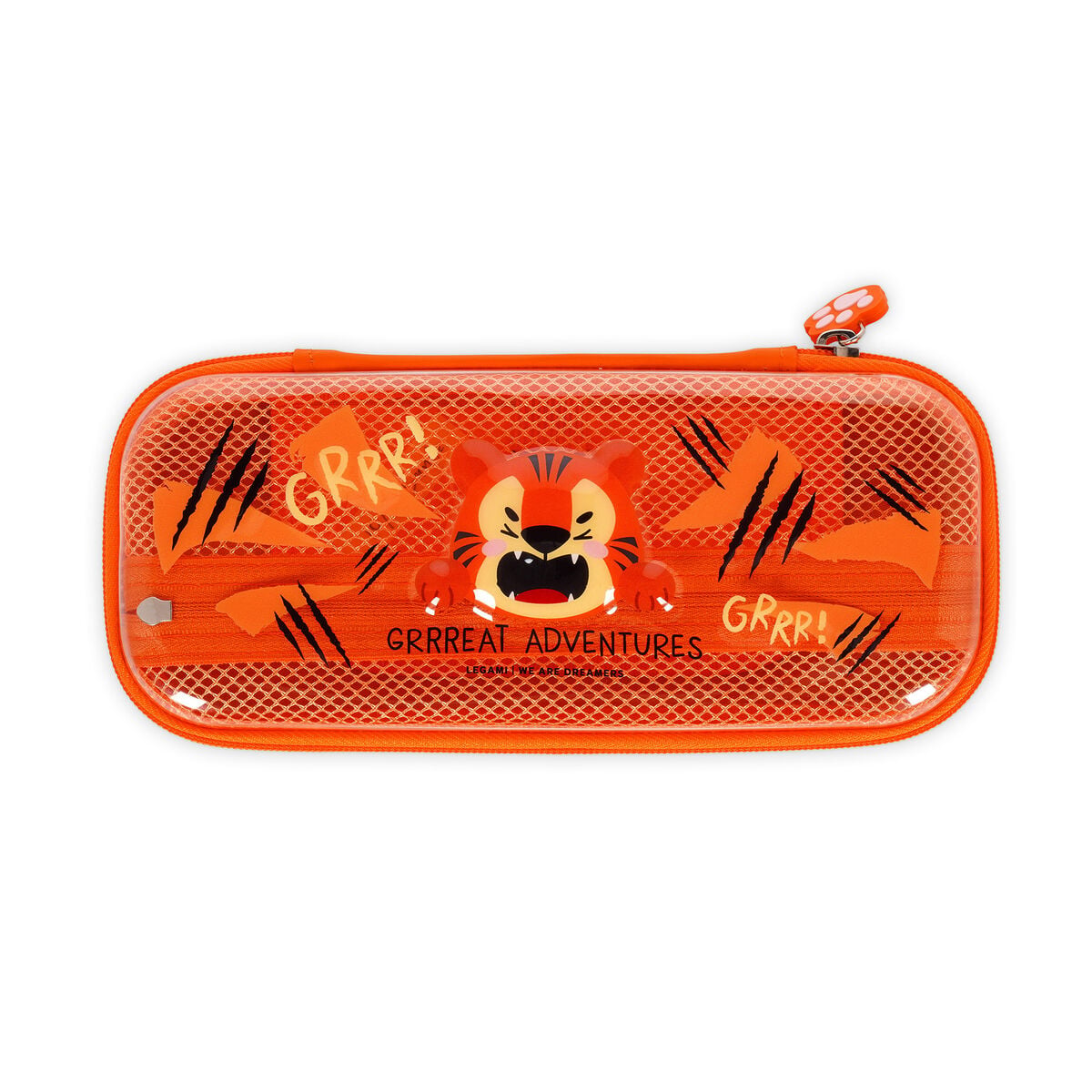 Legami - Estuche Rígido Transparente Tiger - WonderWow