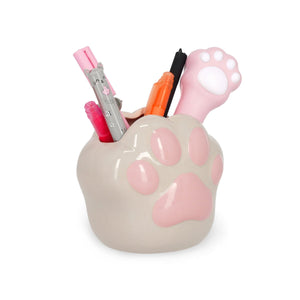 Legami - Kitty Soporte para Bolígrafos de Cerámica - Compañeros de Escritorio