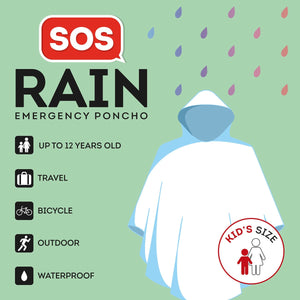 Legami - Poncho impermeable para niños - SOS Lluvia - Talla infantil