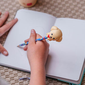 Legami - Bolígrafo con Squishy Golden Retriever "Amigos para Siempre" - Antiestrés