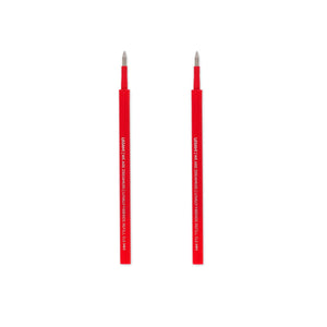 Legami - Set de 2 recambios bolígrafos con purpurina Amigos adorables - Tinta roja