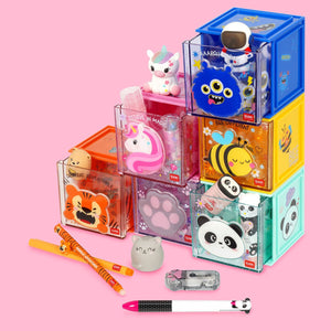 Legami - Caja de almacenamiento de escritorio apilable - Cutie Cube