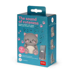 Legami - Soporte Inalámbrico para Smartphone con Altavoz Kitty - Sound Cuteness