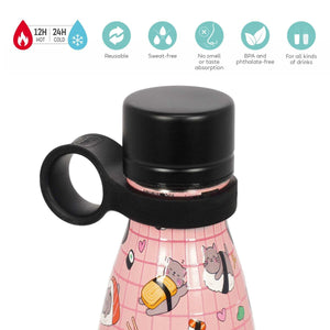 Legami - Termo de vacío de 500 ml - Gato Sushi - Frío y caliente