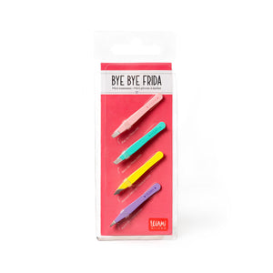Legami - Set de 4 mini pinzas multicolores - Bye Bye Frida