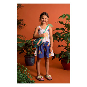 Maison Mangostan - Bañador con estampado de pájaros | Blanco