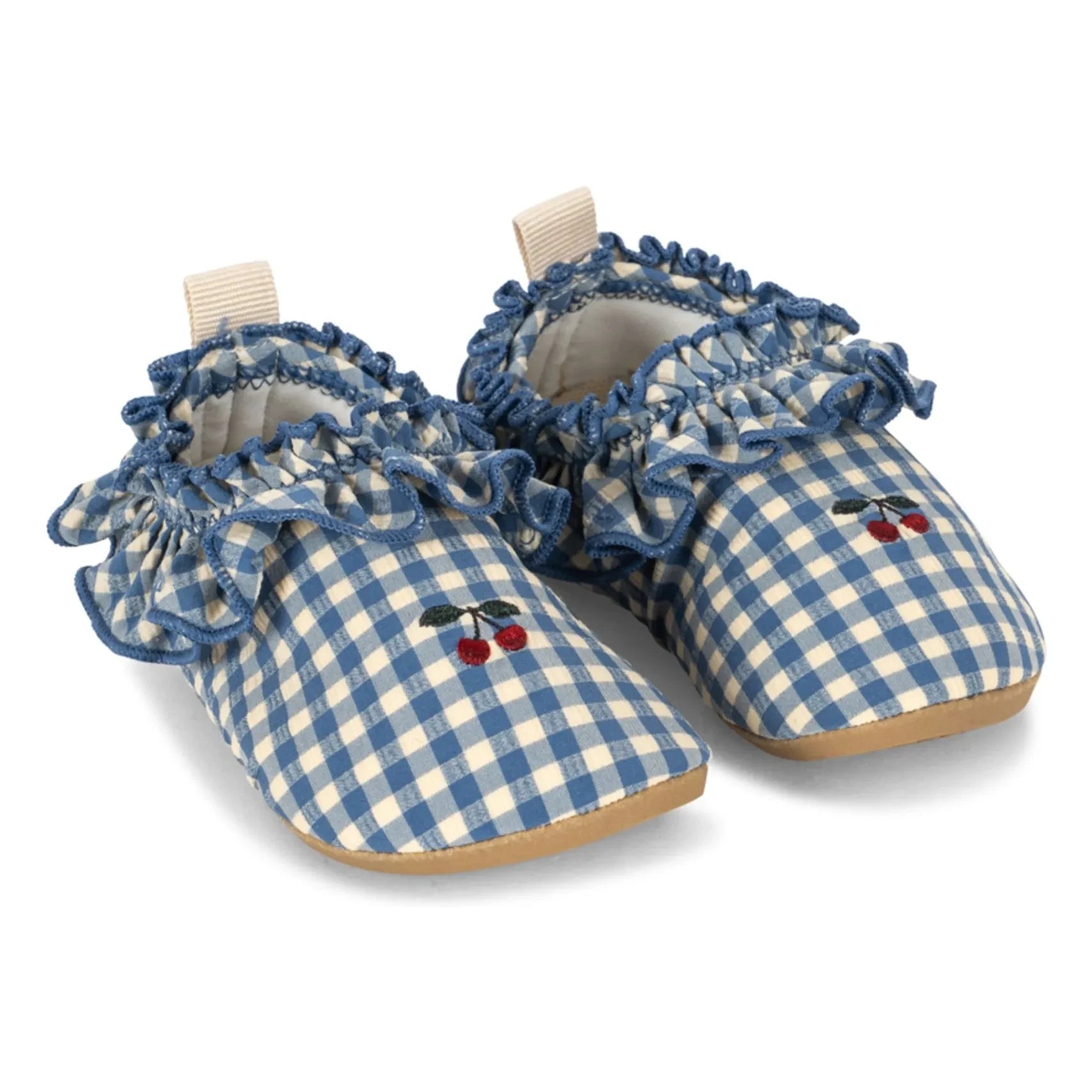 Konges Sløjd - Zapatos de agua de fibra reciclada Fresia Carreaux Cerises | Azul