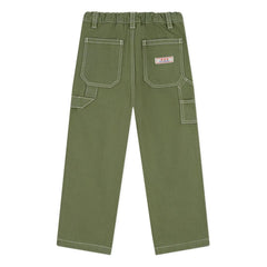 Petit Bateau - Jeans de algodón orgánico estilo carpintero | Caqui