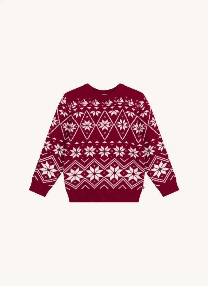 Petit Bateau - Jersey jacquard de lana | Burdeos