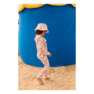 Louise Misha - Bañador Linette Fleurie Fibras Recicladas | Crema