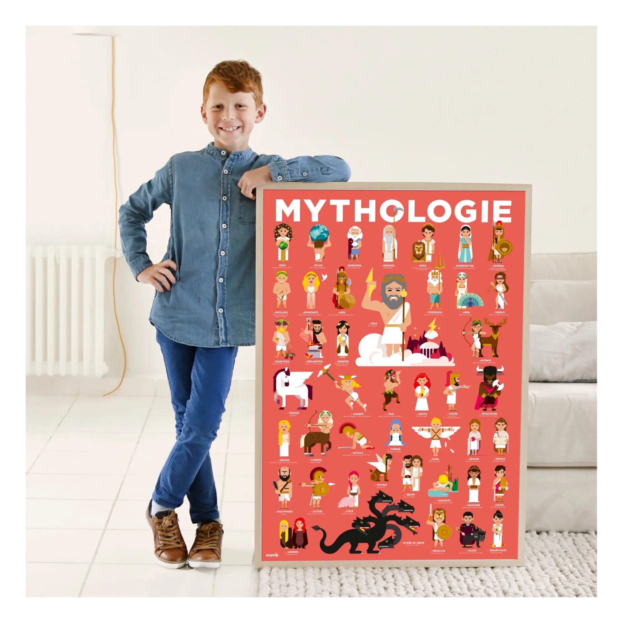 Poppik - Póster de pegatinas de mitología
