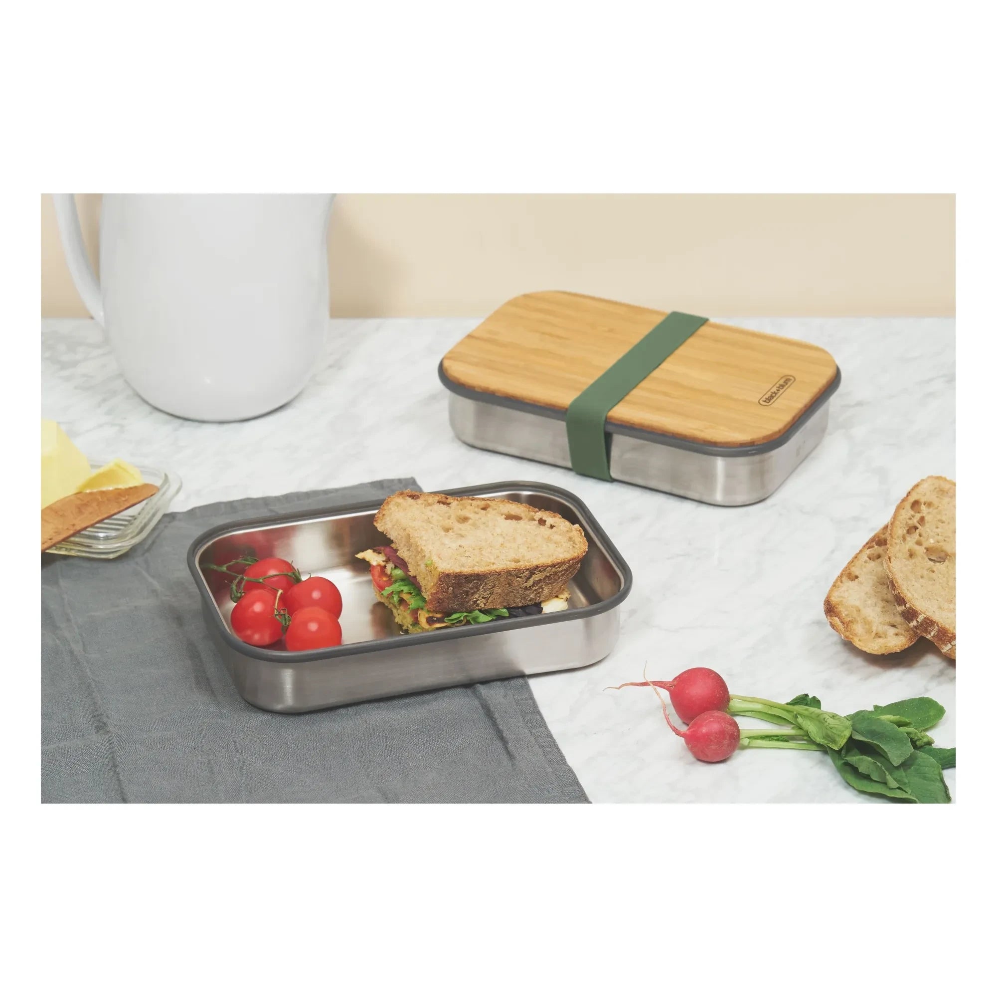 Black + Blum - Sandwichera de acero inoxidable | Verde oliva