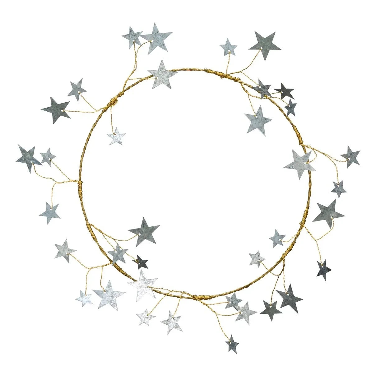 Madam Stoltz - Adorno de estrella decorativo | Dorado