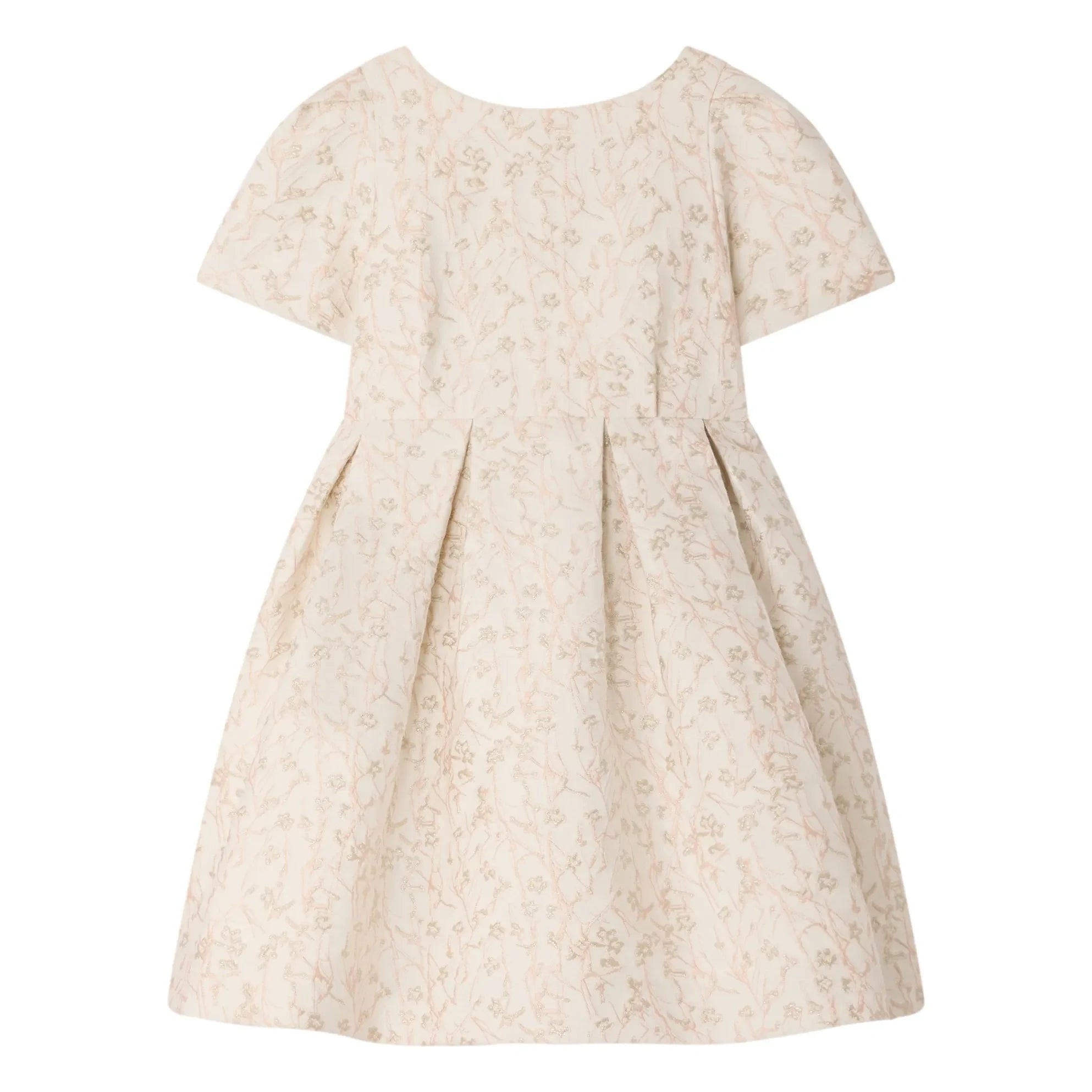 Bonpoint - Vestido Bordado Lilibet Fleurie | Crudo