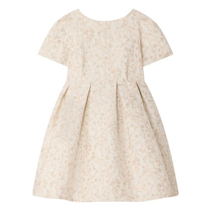 Bonpoint - Vestido Bordado Lilibet Fleurie | Crudo