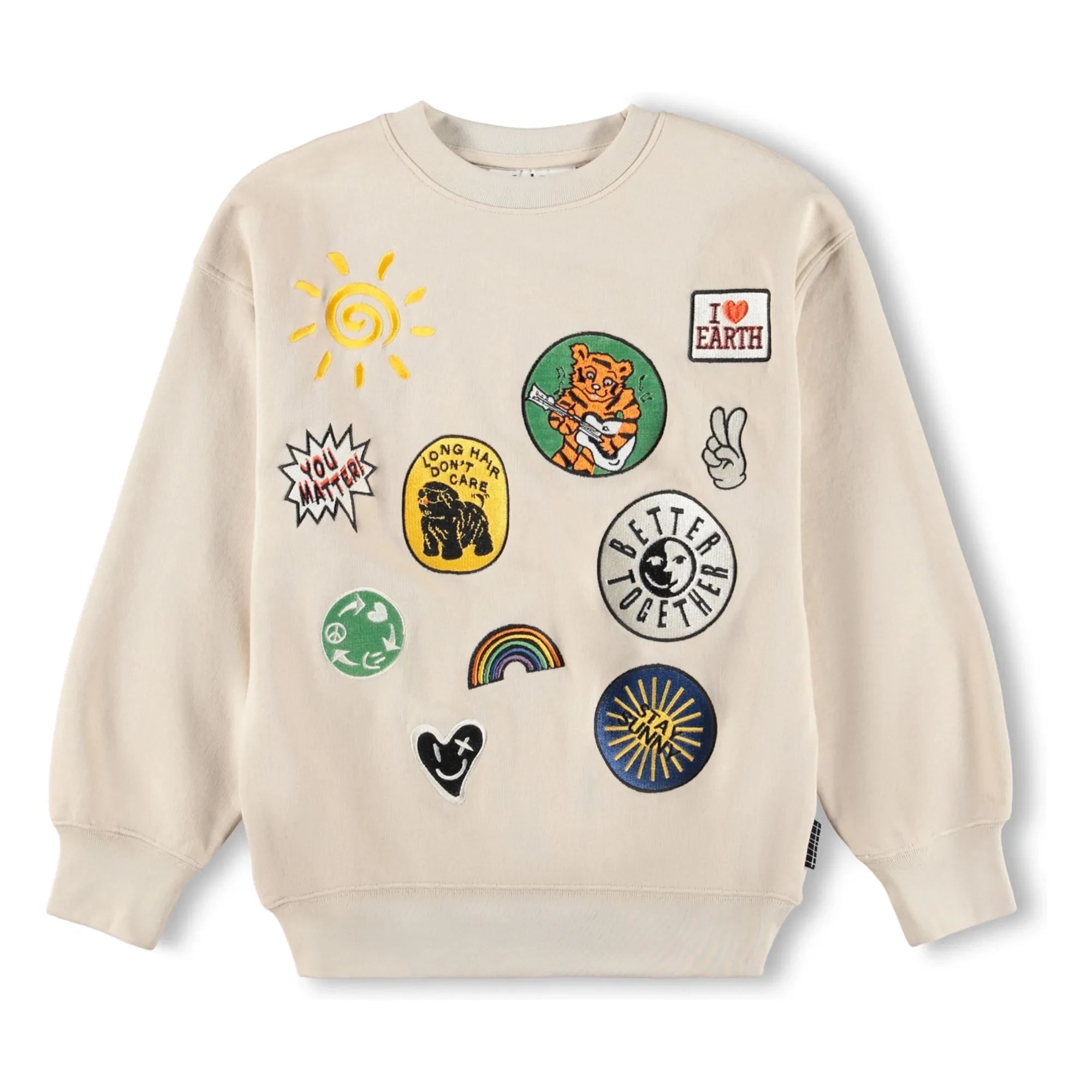 Sudadera bordada Molo | Crudo