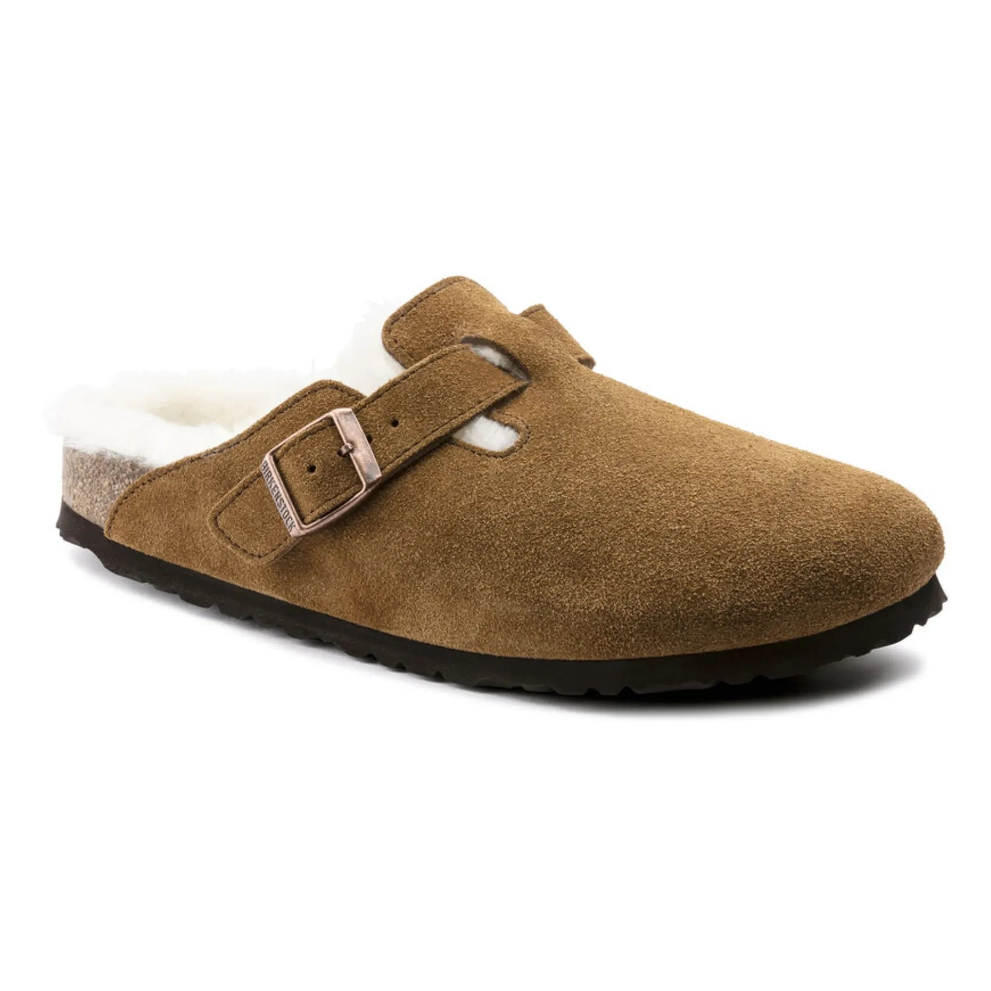 BIRKENSTOCK - Zuecos Boston Shearling - Colección Adultos | Caramelo