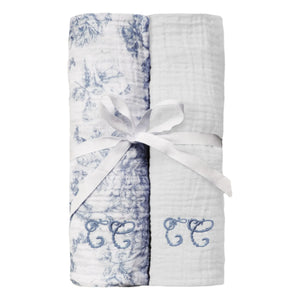 Tartine et Chocolat - Paños Toile de Jouy - Set de 2 | Azul marino