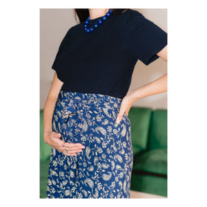 Paloma Collection - Falda de Embarazada Carlota Bandana | Azul