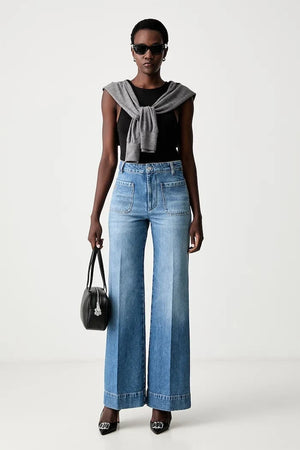 Victoria Beckham Alina jeans de pernera ancha