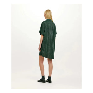 Momoni - Vestido Metálico Asado | Verde