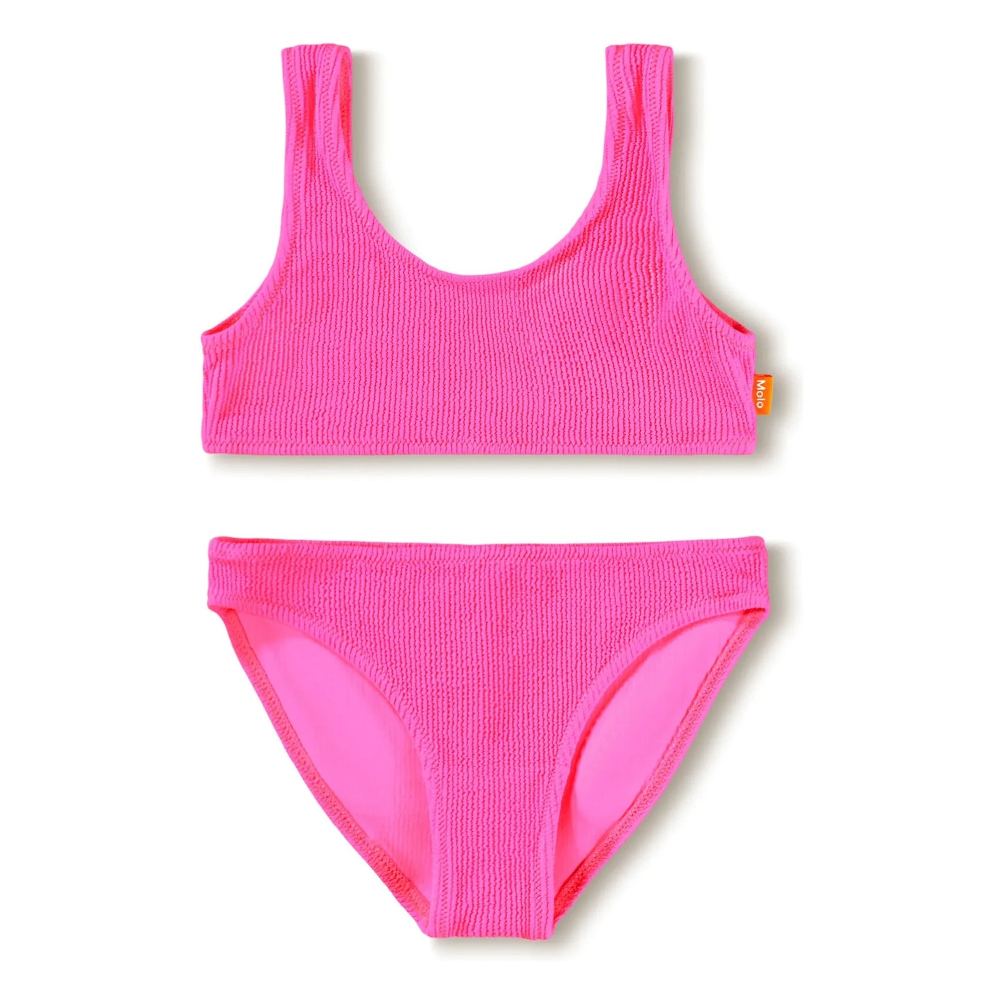 Molo - Bañador acanalado Nola Crepe Fibra Reciclada | Fucsia