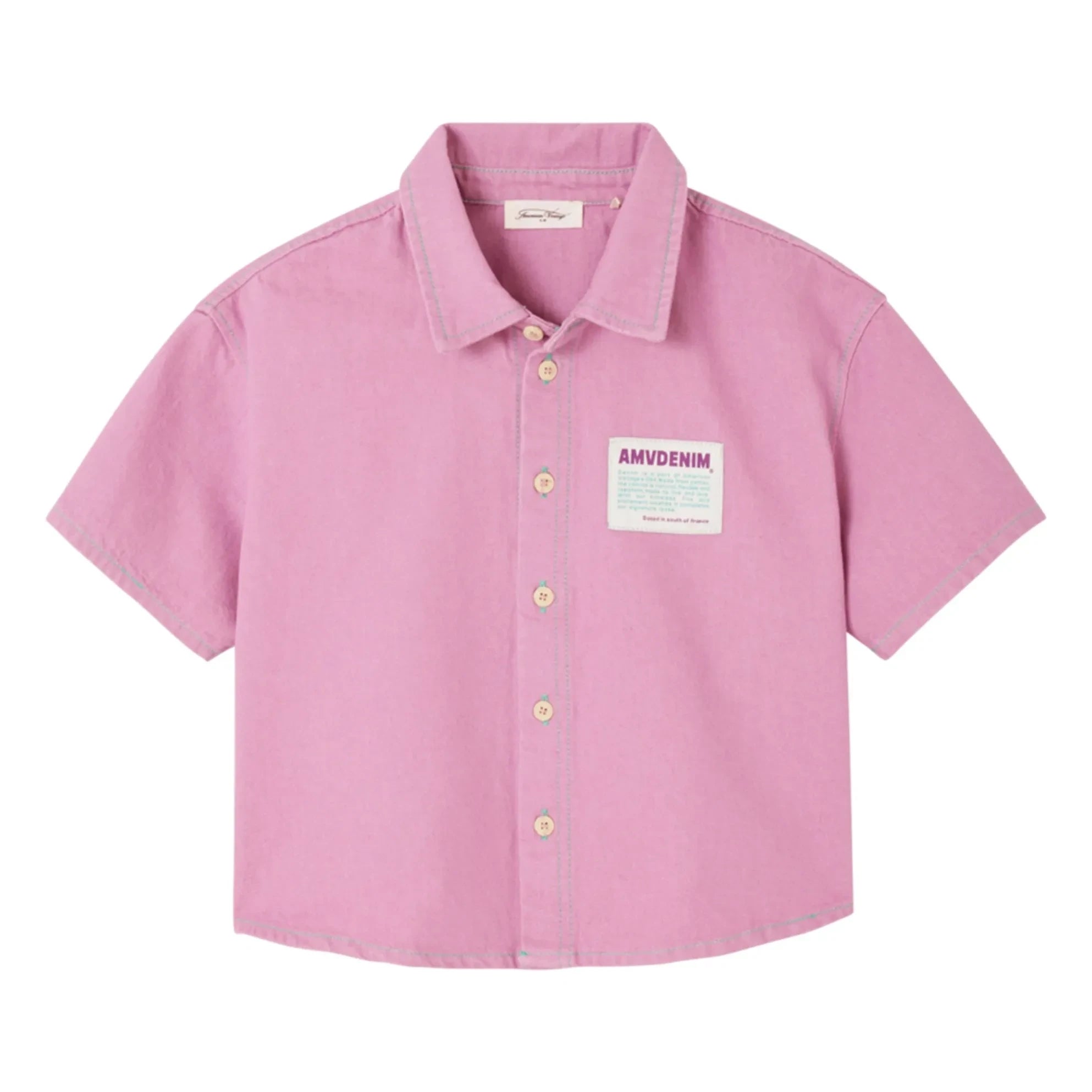 American Vintage - Camisa vaquera de algodón orgánico Grezbay | Lila
