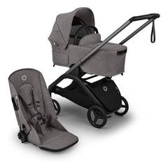 Bugaboo - Bugaboo Dragonfly Plus Tamamlayıcı şehir bebek arabası | Heather gri
