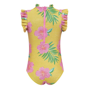 Pepita & Me - Alisson Parlak Hibisco Bañador | Amarillo