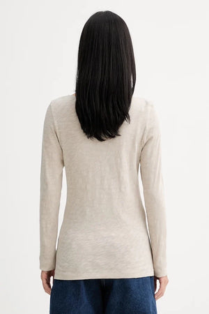 Blusa de manga larga de algodón para mujer Marc O'Polo