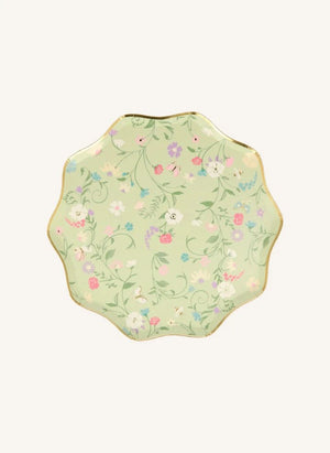 Meri Meri - Ladurée platos de papel con estampado de pequeñas flores - set de 8