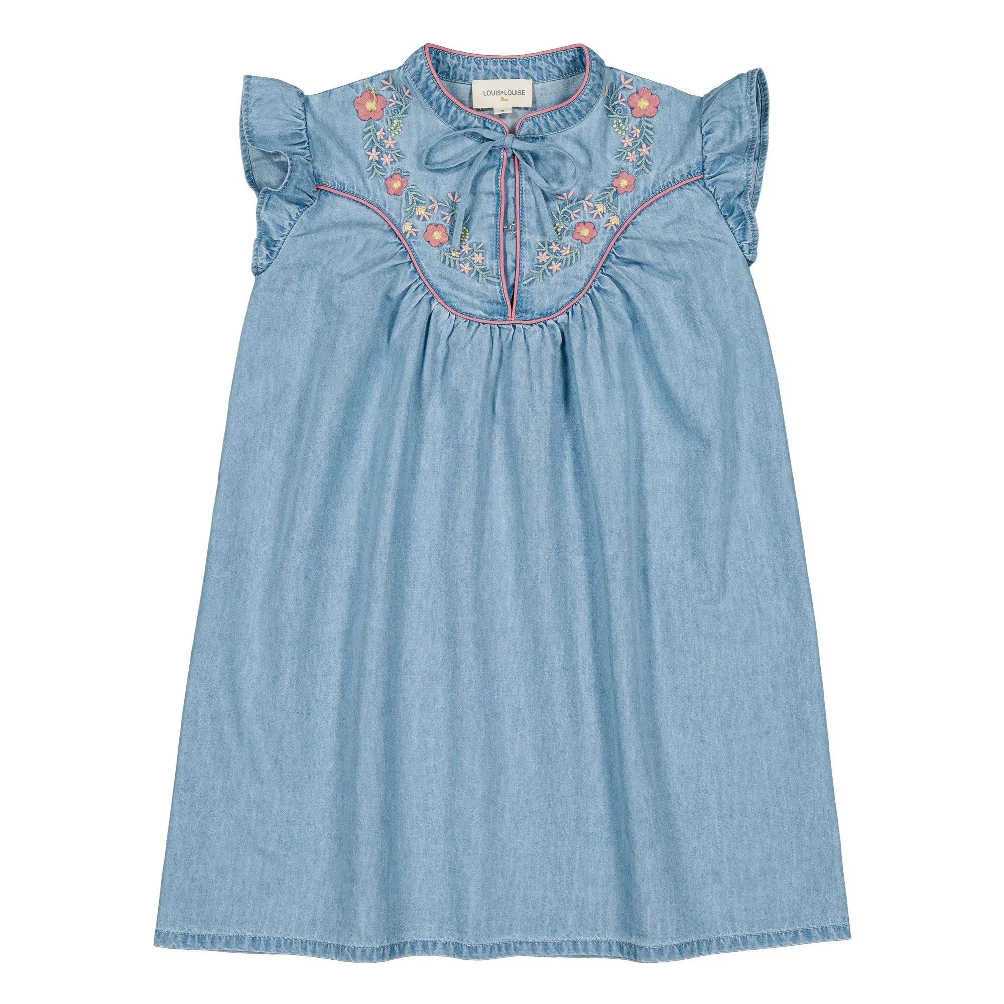 Louis Louise - Vestido Andrée Chambray | Azul Claro