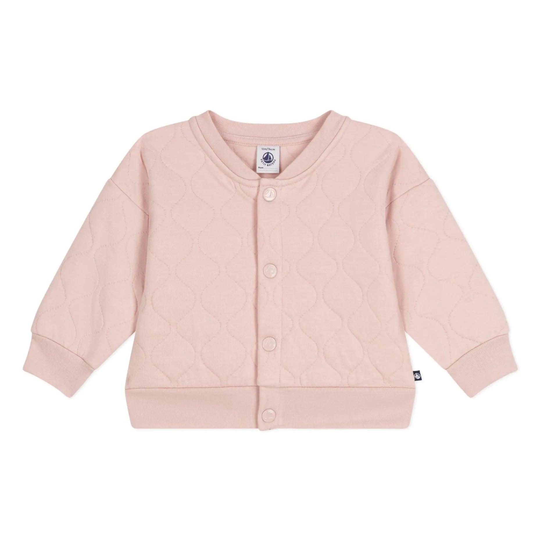 Petit Bateau - Osito Acolchado Tubique | Rosa claro