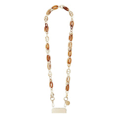 LaCoqueFrançaise - Cadena larga Andy de 120 cm | Beige