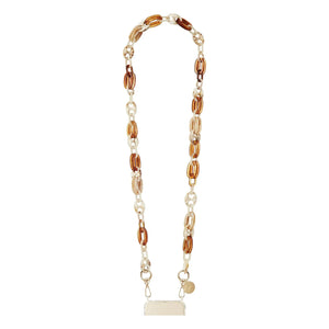 LaCoqueFrançaise - Cadena larga Andy de 120 cm | Beige