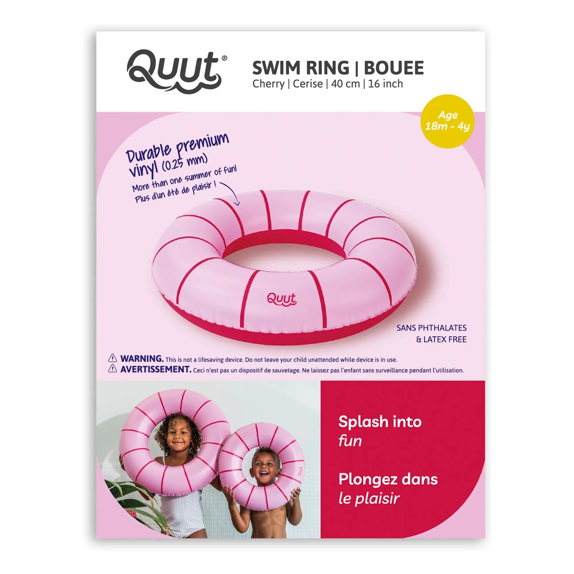 Quut - Flotador inflable | Rosa