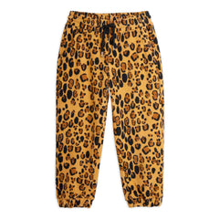 Mini Rodini - Jogger de poliéster reciclado con estampado de leopardo | Beige
