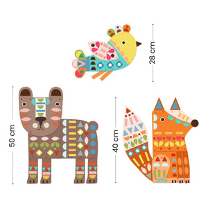 Djeco - Creación con papel, Animales gigantes