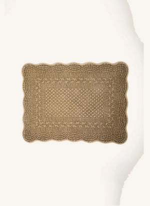Olsson & Jensen - Delphine Individuales - Set de 4 | Marrón topo