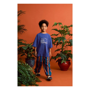 Maison Mangostan - Pantalones a rayas | Azul marino