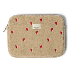 Studio Noos - Funda para portátil con corazón | Crudo