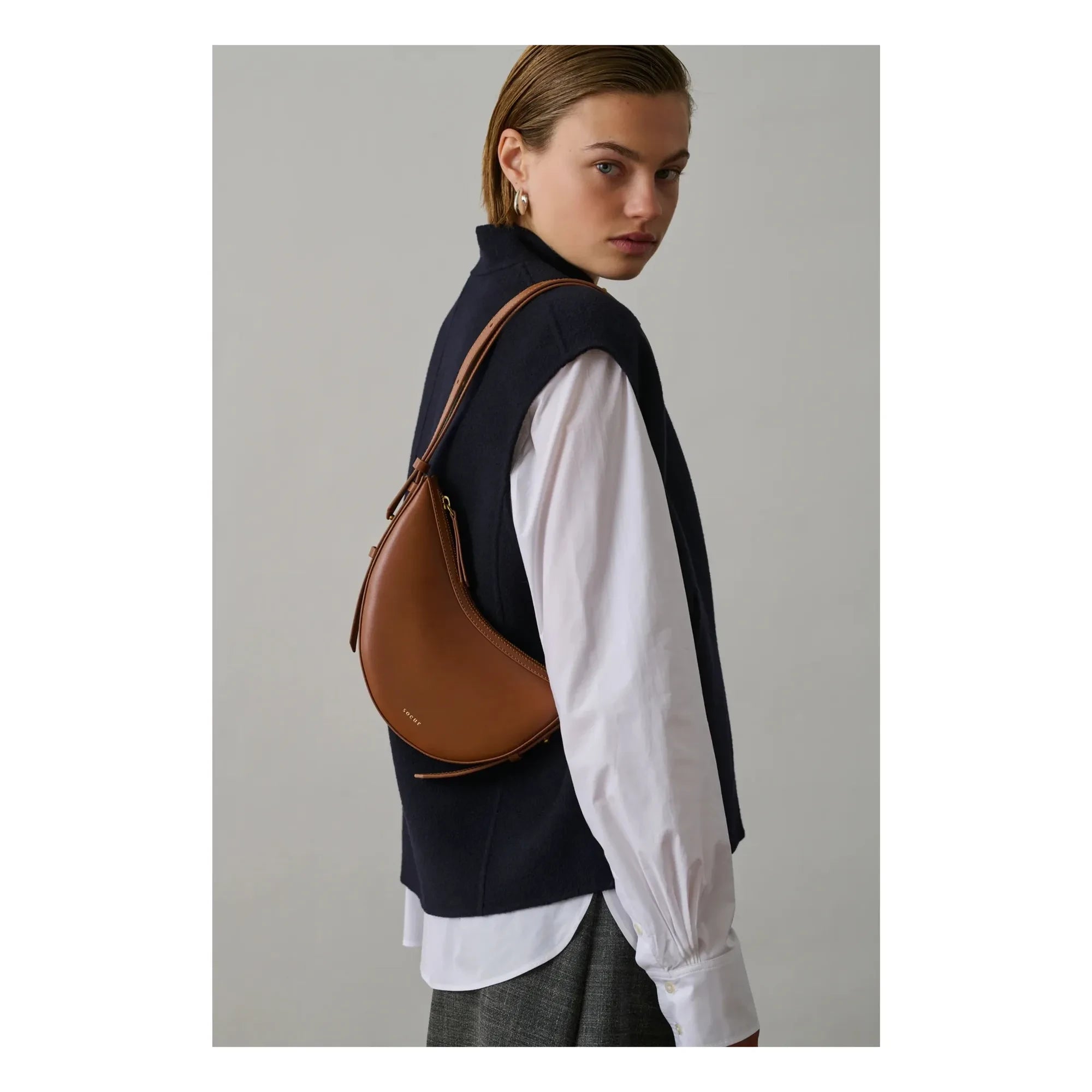 Soeur - Wino Mini Bolso de Cuero | Natural