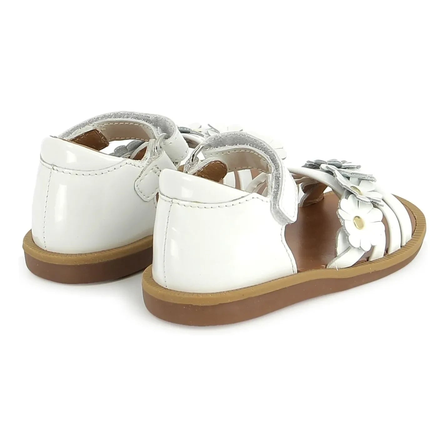 Sandalias Pom d'Api - Poppy Multi Flo | Blanco