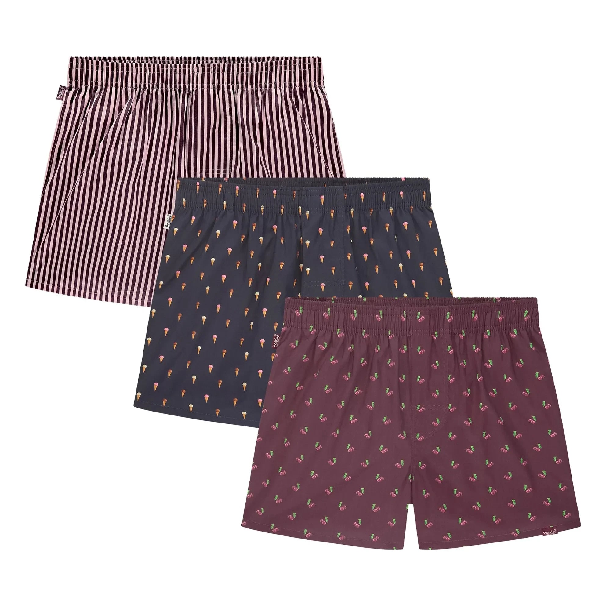 Pockies - Boxers Mediocres Pack de 3 | Multicolor