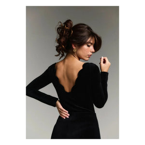 Flair - Vücut Katy Velours | Negro