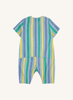 Bobo Choses - Mono de Denim Ligero Rayado | Azul